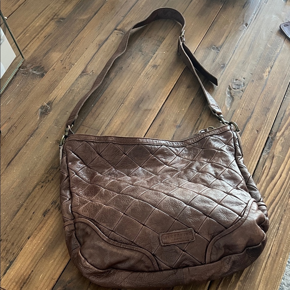 EUC Liebeskind Dark Brown Quilted Shoulder Bag